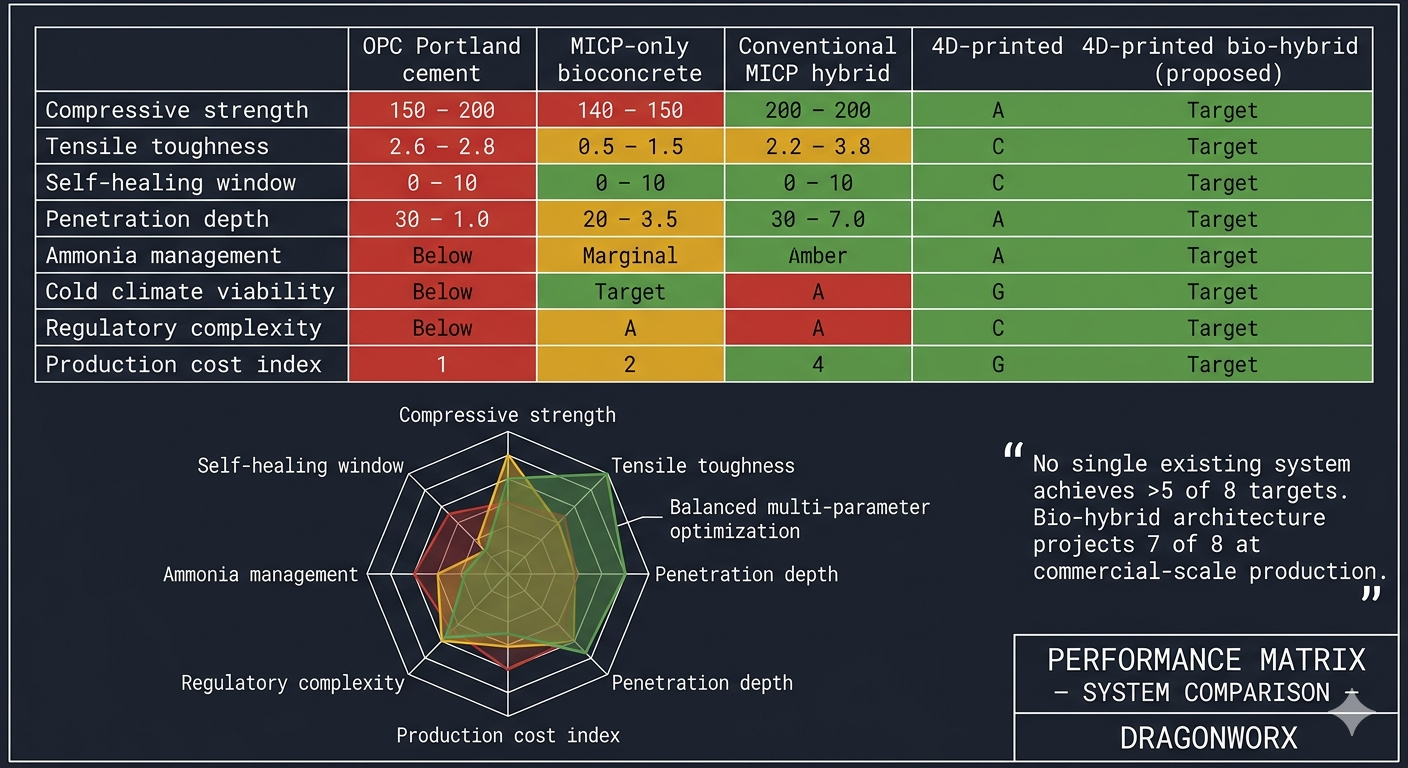 Performance Matrix — System Comparison